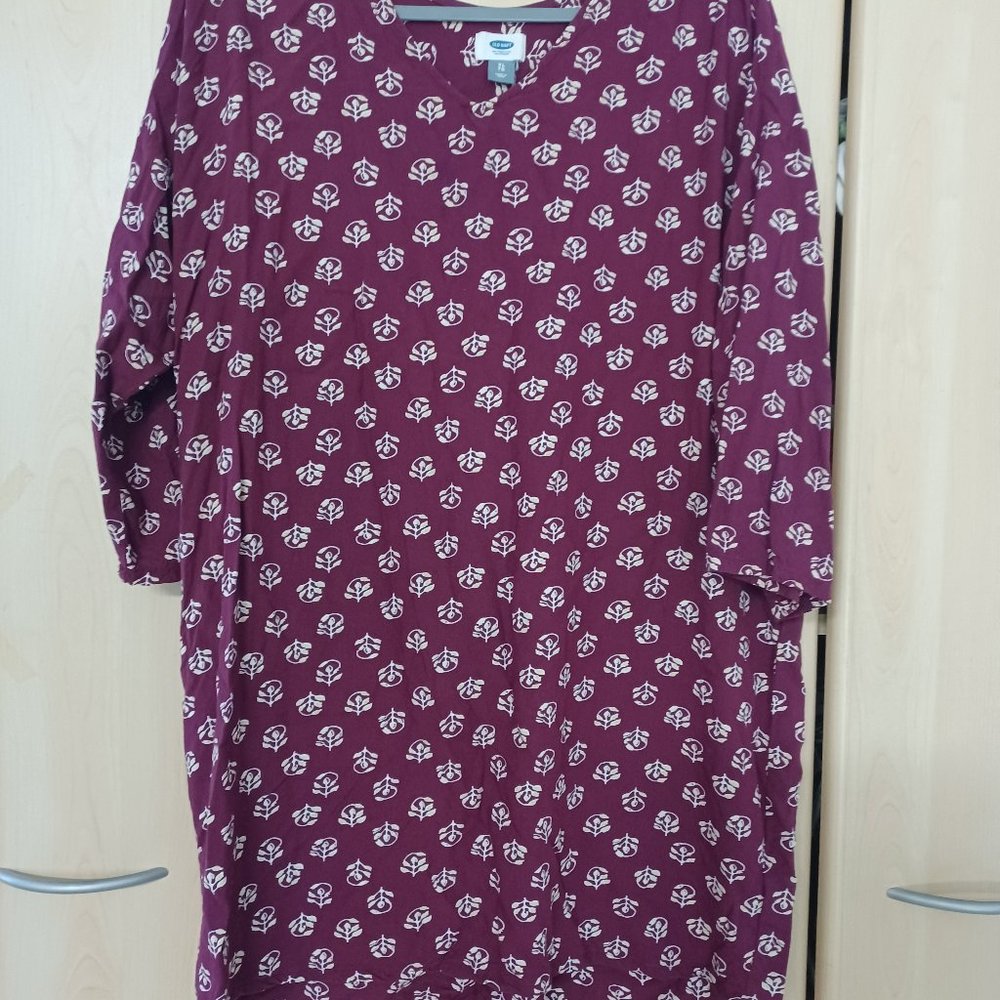 Country chic purple with tiny flowers dress